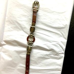 Leather and silver bracelet